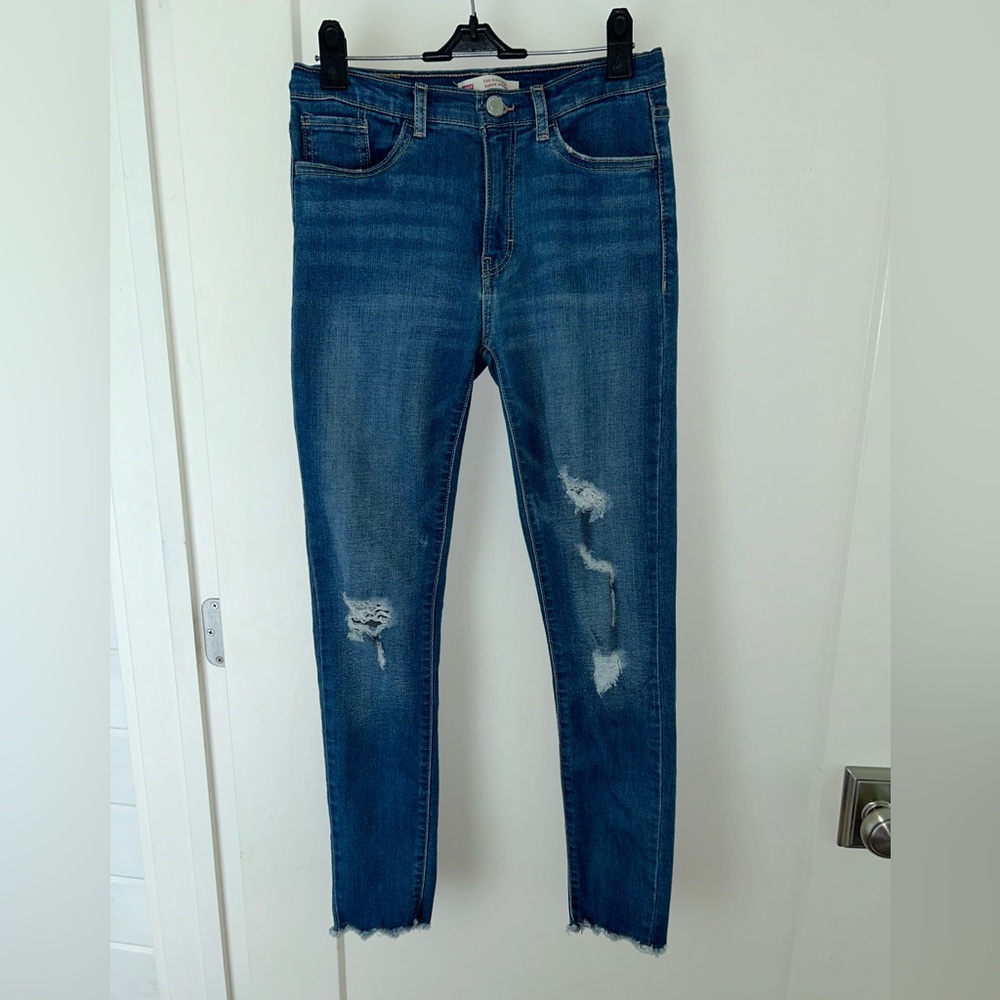 Levi's 710 High Rise super skinny jeans girl's sz 14 Reg EUC LN